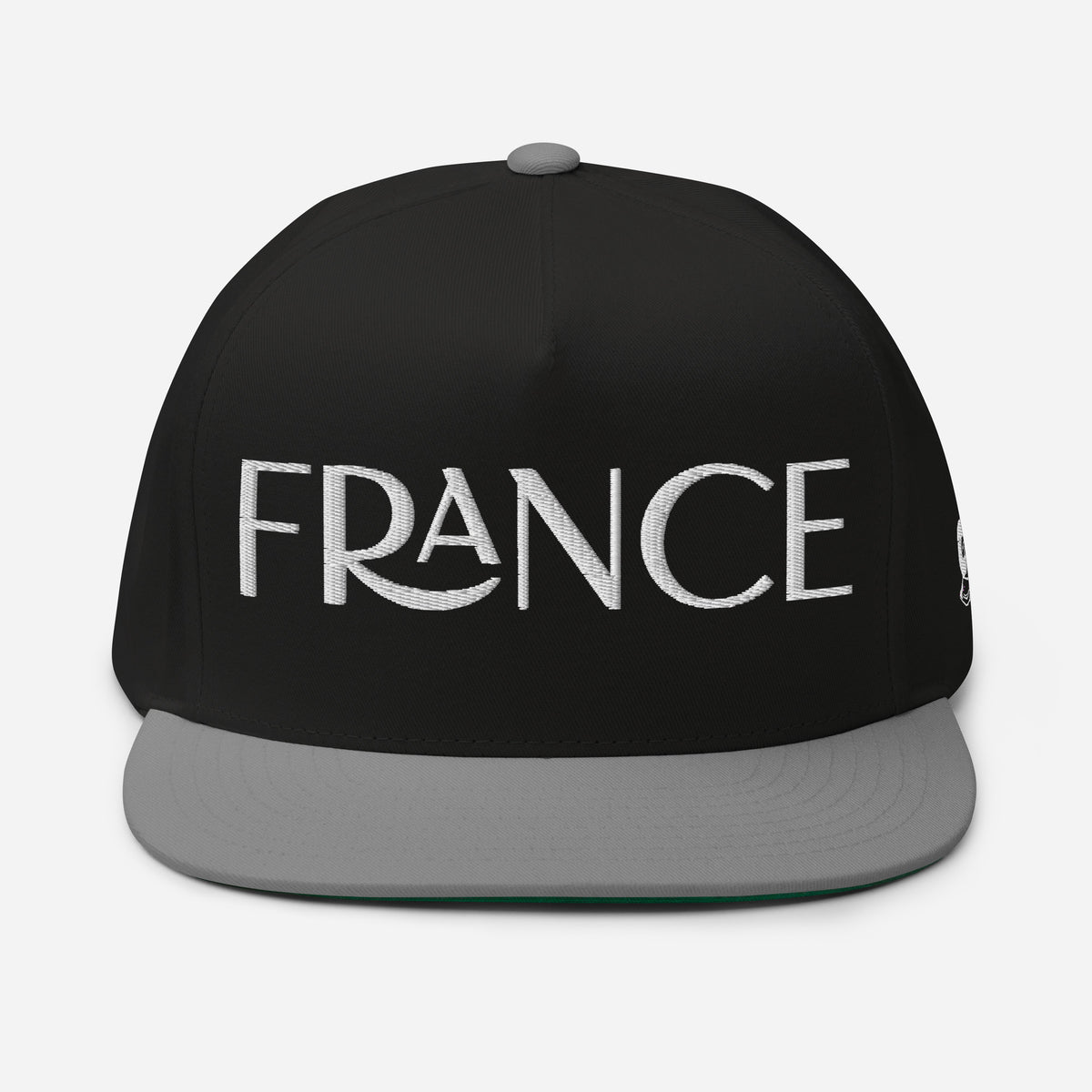 Casquette Snapback, brodée « France », en Noir, vue de face, image 8