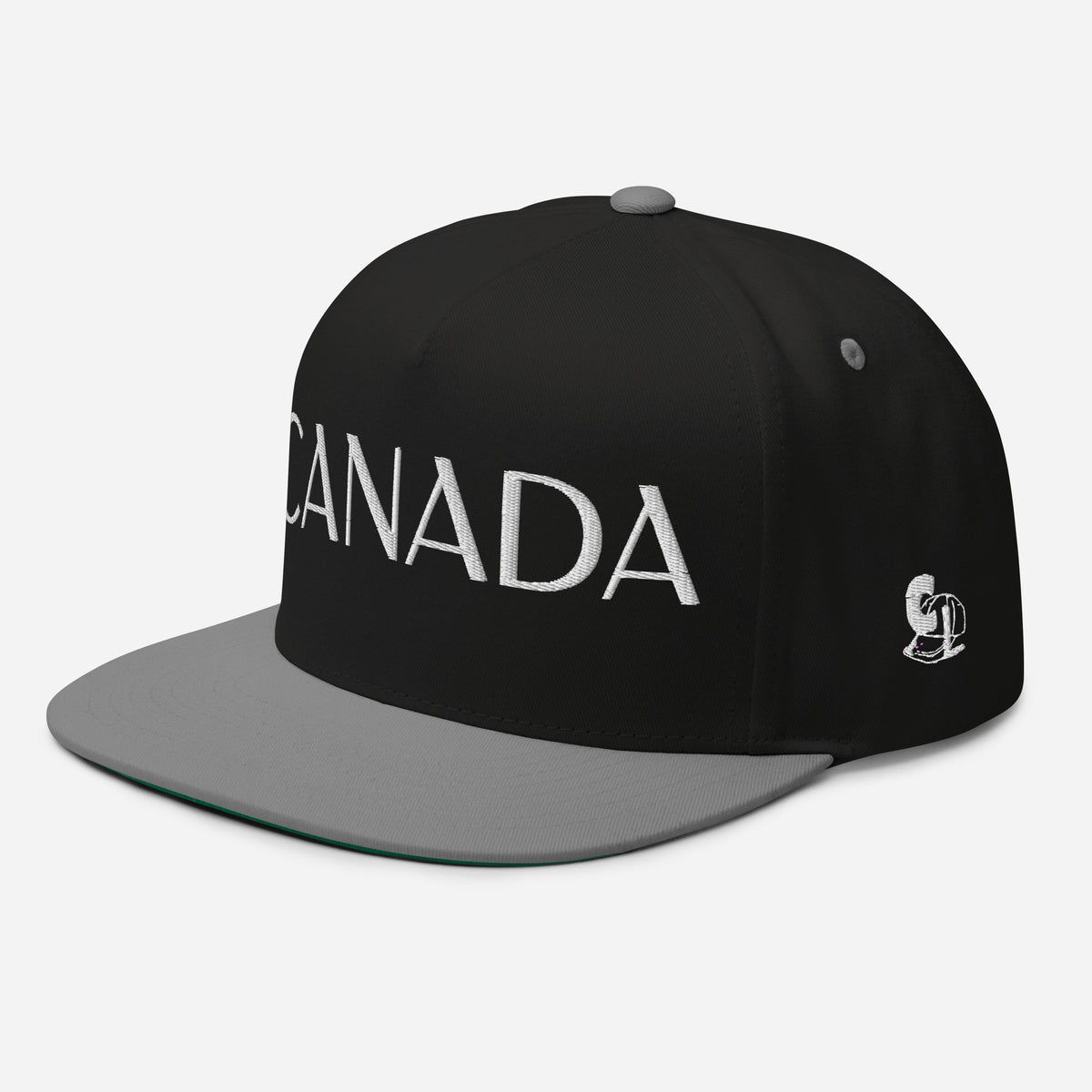 Casquette Snapback, brodée « Canada », en Noir, vue de trois quarts, image 10