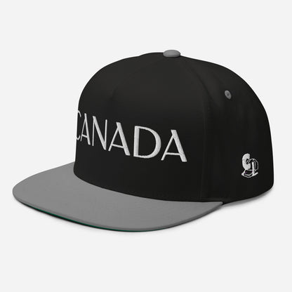 Casquette Snapback, brodée « Canada », en Noir, vue de trois quarts, image 10