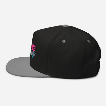 Casquette Snapback, brodée « Calme et douce selon la météo », en Noir, vue de côté, image 11