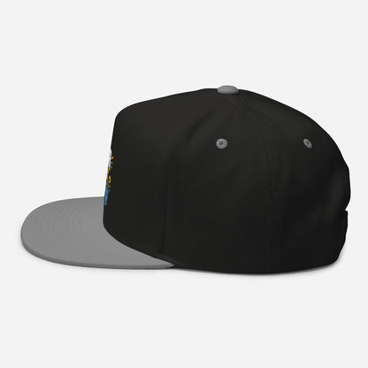 Casquette Snapback, brodée « Monsieur sait tout, sauf ou sait », en Noir, vue de côté, image 10