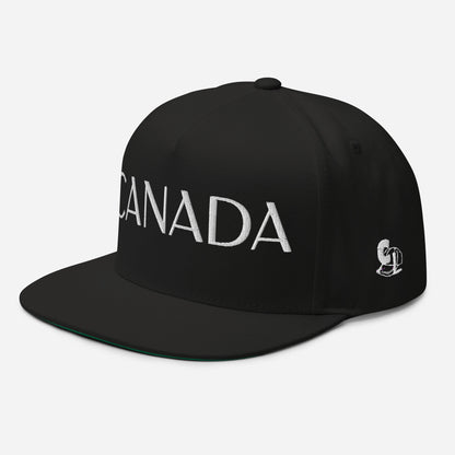 Casquette Snapback, brodée « Canada », en Noir, vue de trois quarts, image 4