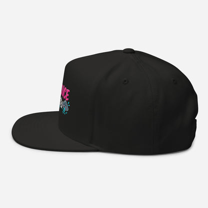 Casquette Snapback, brodée « Calme et douce selon la météo », en Noir, vue de côté, image 5