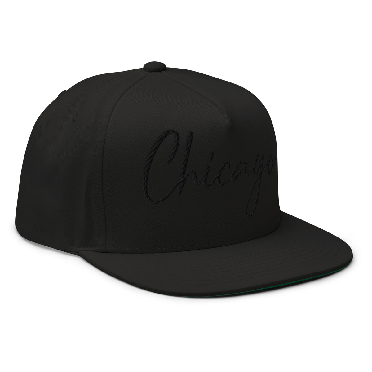 Casquette Snapback, brodée « Chicago », en Noir, vue de trois quarts, image 6