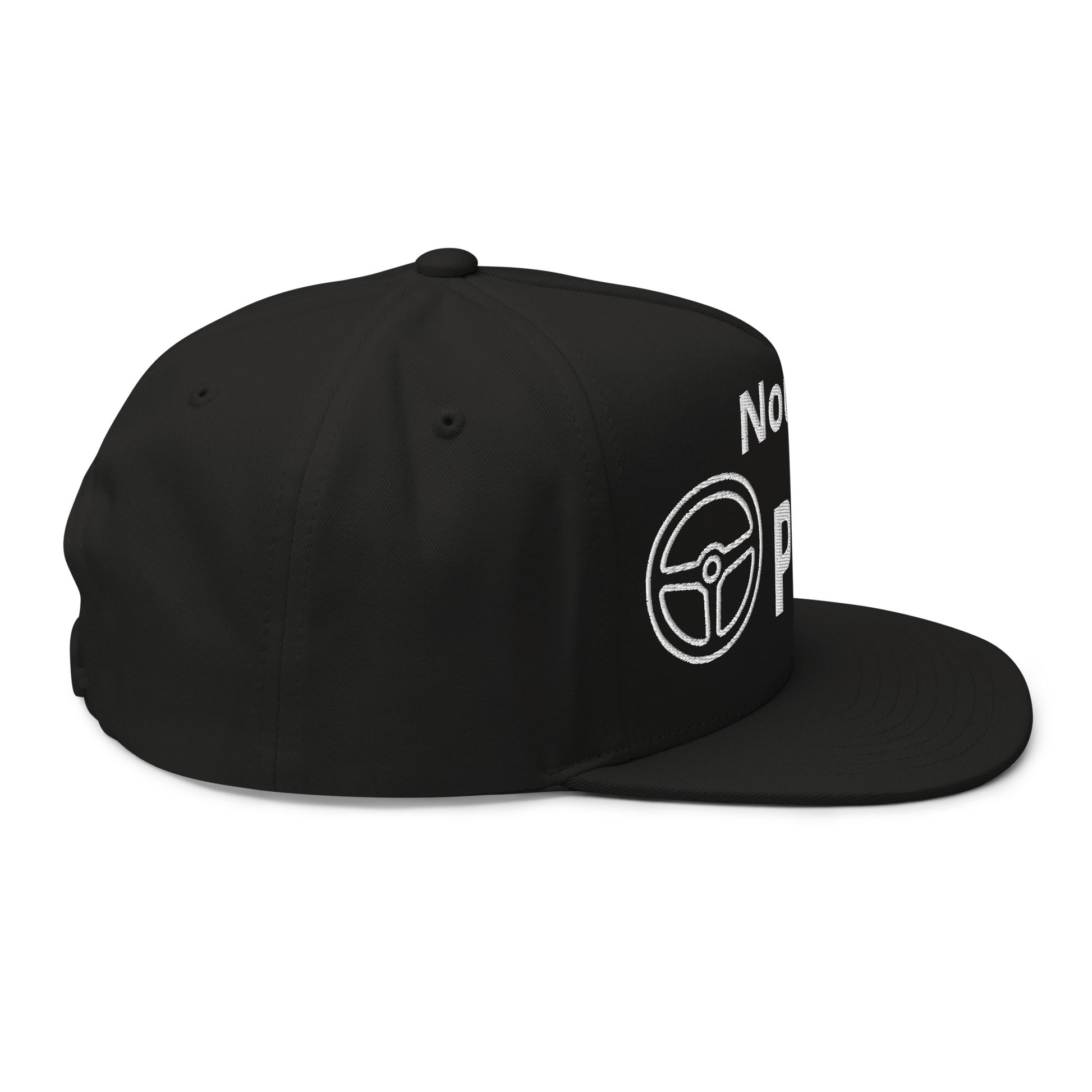 Casquette Snapback, brodée « Nouveau Pilote », en Noir, vue de côté, image 11
