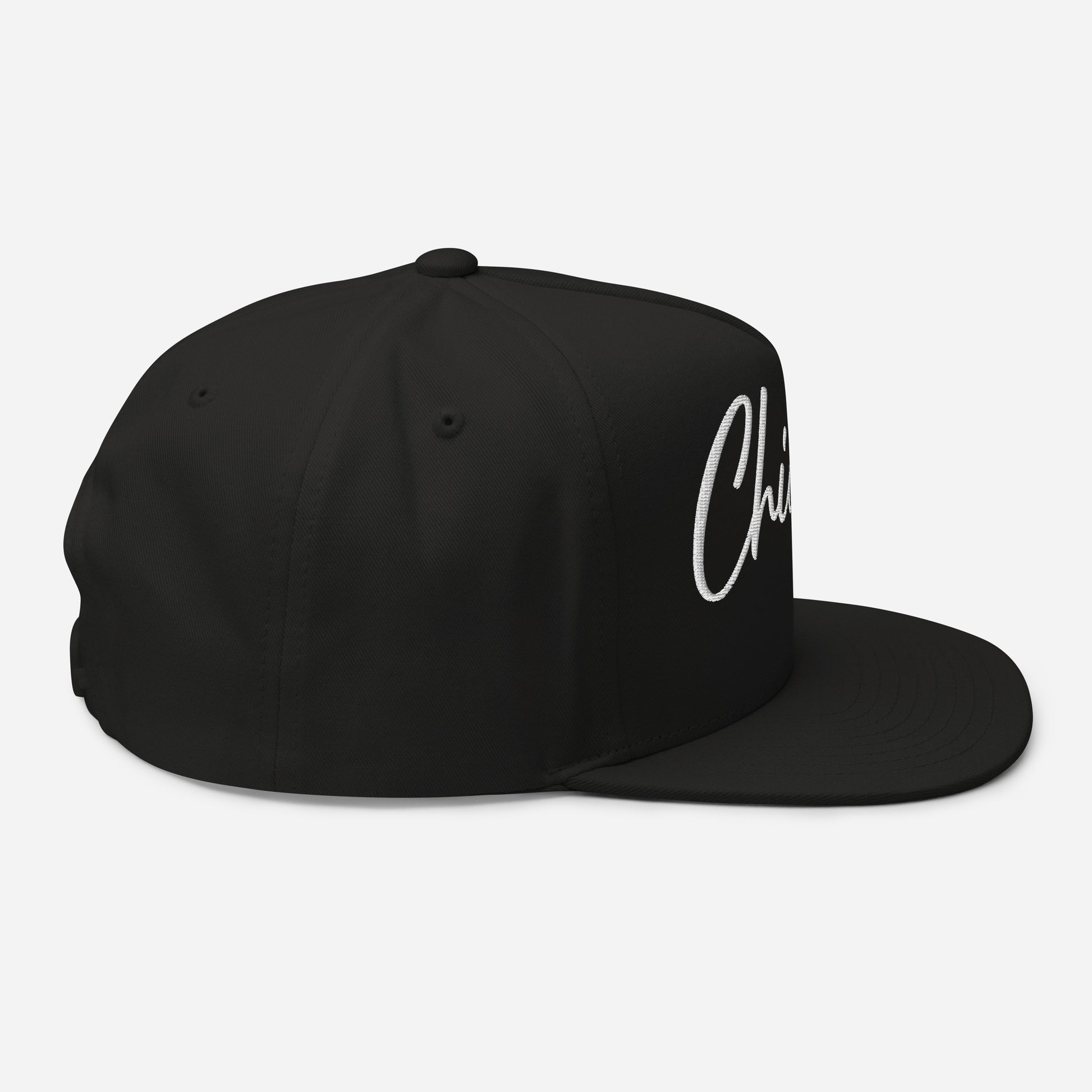 Casquette Snapback, brodée « Chicago », en Noir, vue de côté, image 7