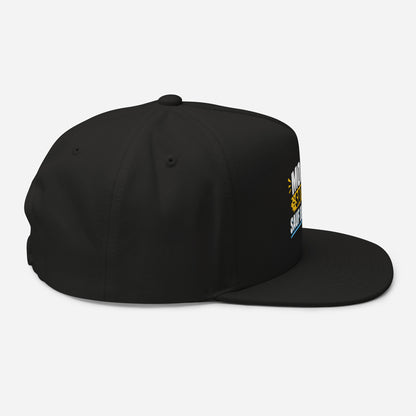 Casquette Snapback, brodée « Monsieur sait tout, sauf ou sait », en Noir, vue de côté, image 7