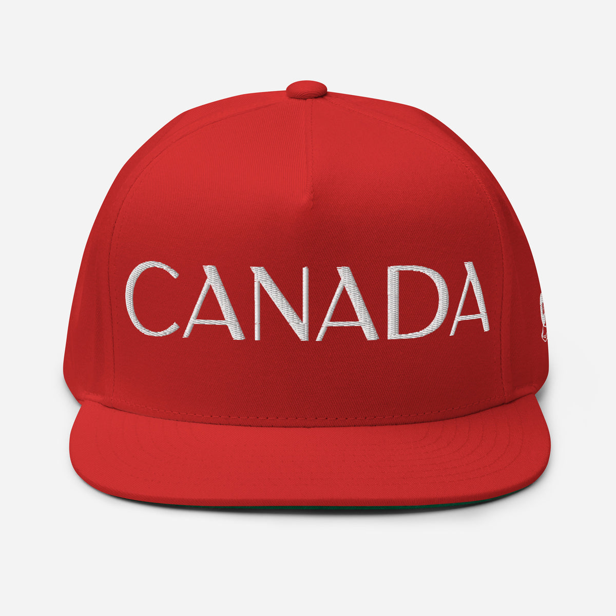 Casquette Snapback, brodée « Canada », en Rouge, vue de face, image 20