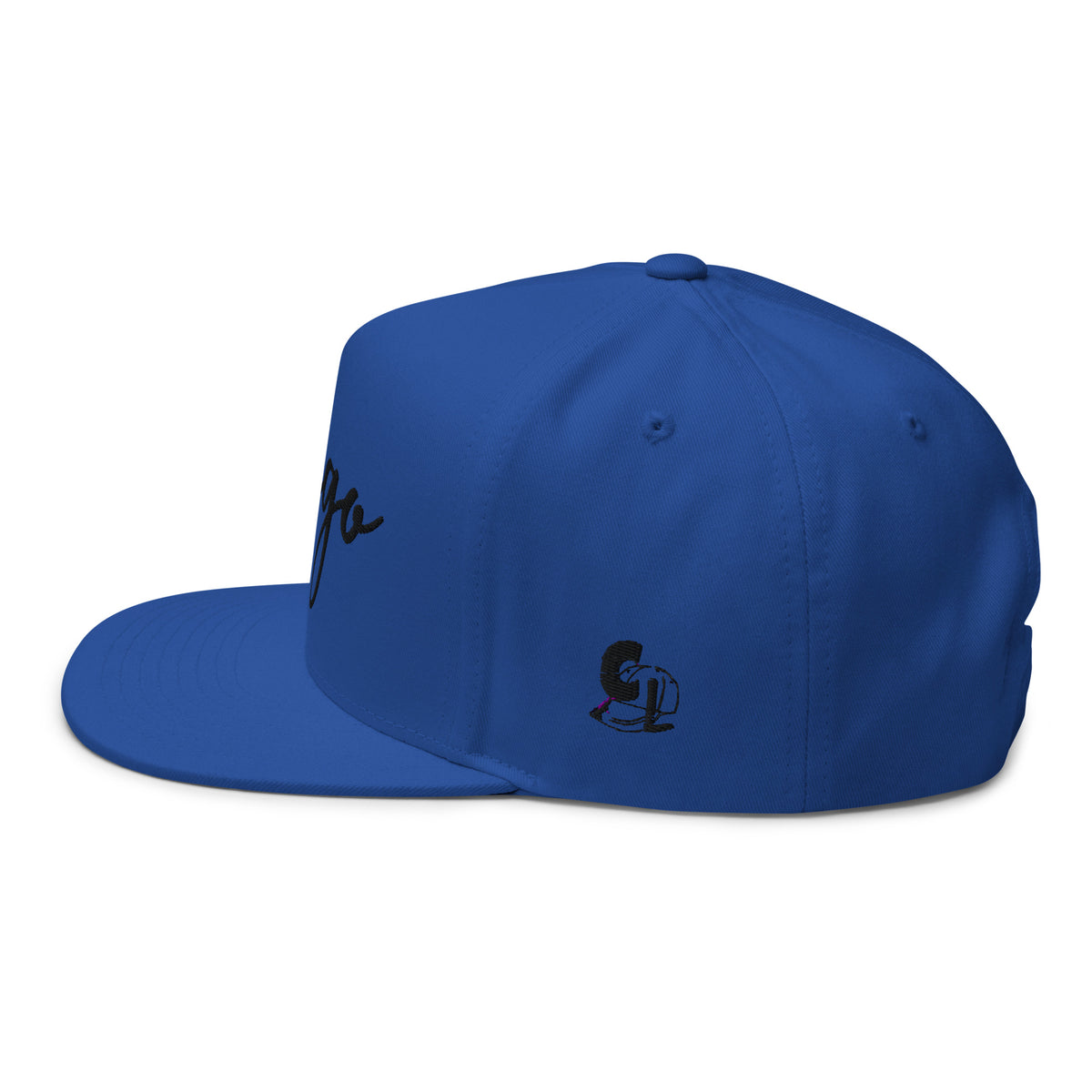 Casquette Snapback, brodée « Chicago », en Bleu Roi, vue de côté, image 16
