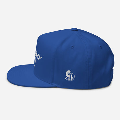 Casquette Snapback, brodée « Chicago », en Bleu Roi, vue de côté, image 17
