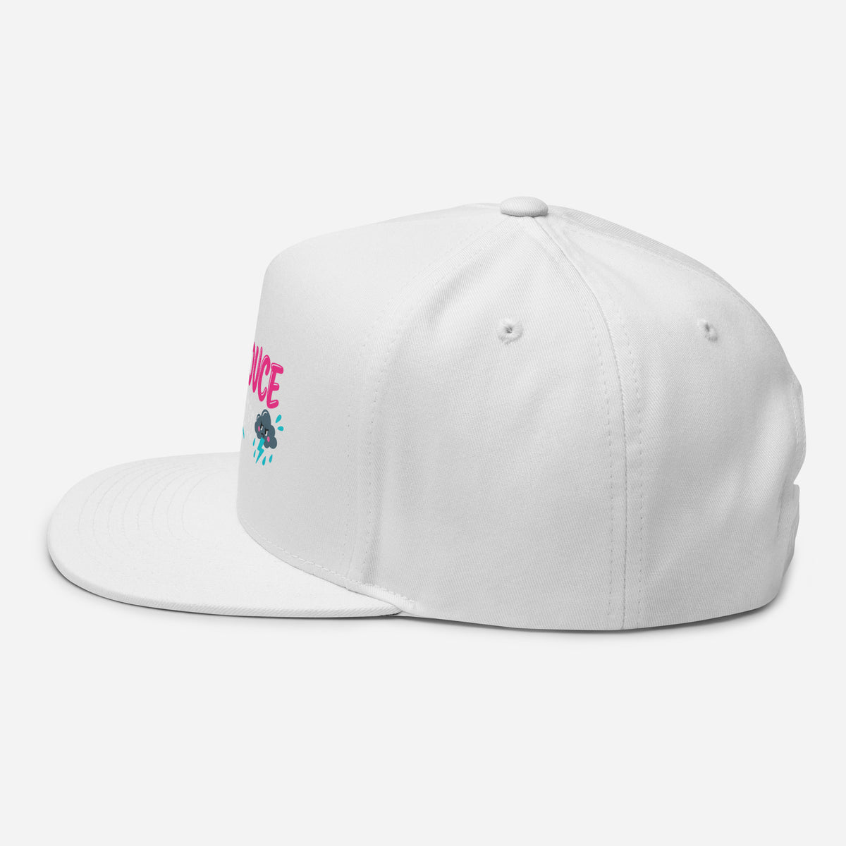 Casquette Snapback, brodée « Calme et douce selon la météo », vue de côté, image 28