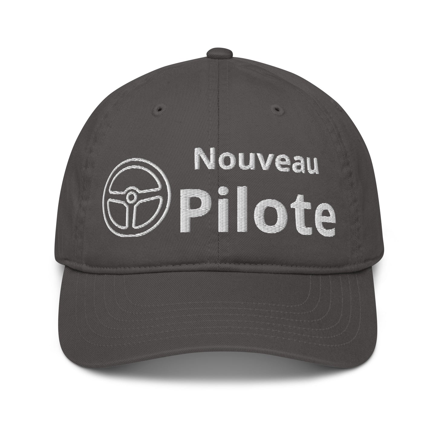 Casquette Baseball, brodée « Nouveau pilote », vue de face, image 3