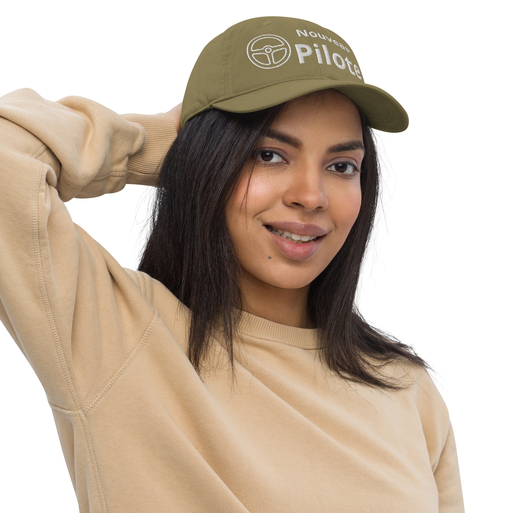 Casquette Baseball, brodée « Nouveau pilote », en Jungle, vue de face, image 9