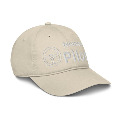 Casquette Baseball, brodée « Nouveau pilote », en Oyster, vue de trois quarts, image 33
