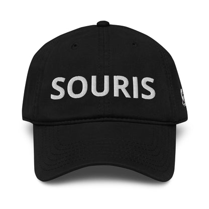 Casquette Baseball, brodée « Souris », en Noir, vue de face, image 7