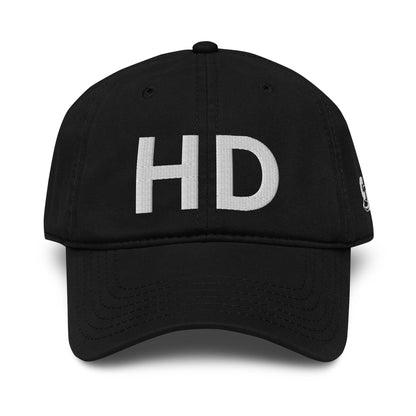 Casquette Baseball, brodée « HD », en Noir, vue de face, image 7