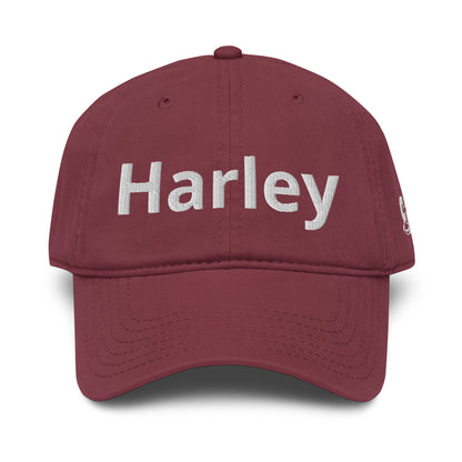 Casquette Baseball, brodée « Harley », en Bordeaux, vue de face, image 15