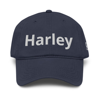 Casquette Baseball, brodée « Harley », en Bleu Marine, vue de face, image 11