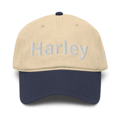 Casquette Baseball, brodée « Harley », en Bleu Marine, vue de face, image 20