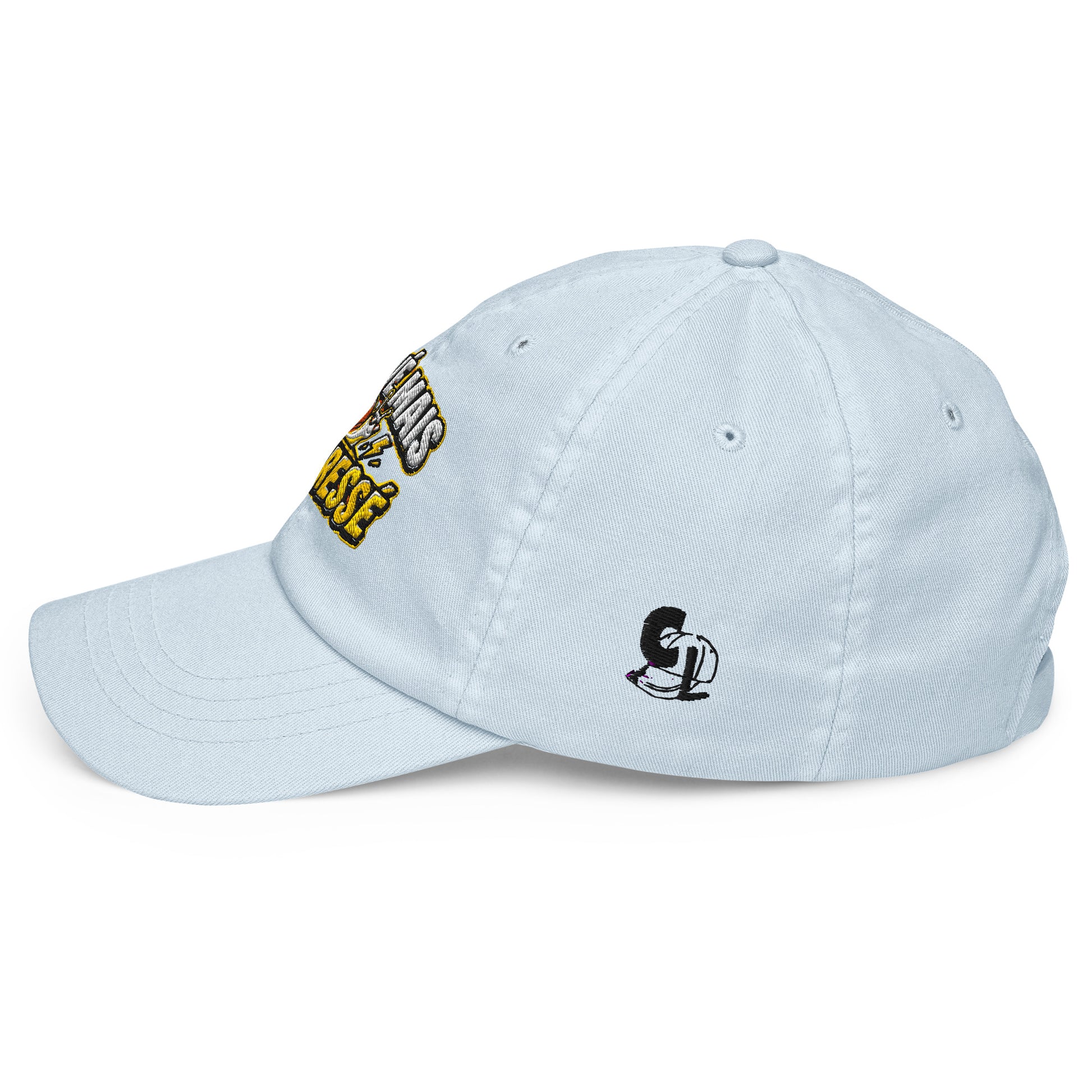 Casquette Baseball, brodée « Motivé mais pas pressé », en Pastel Blue, image 13