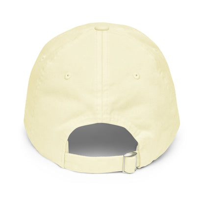 Casquette Baseball, brodée « Motivé mais pas pressé », en Pastel Lemon, vue arrière, image 22