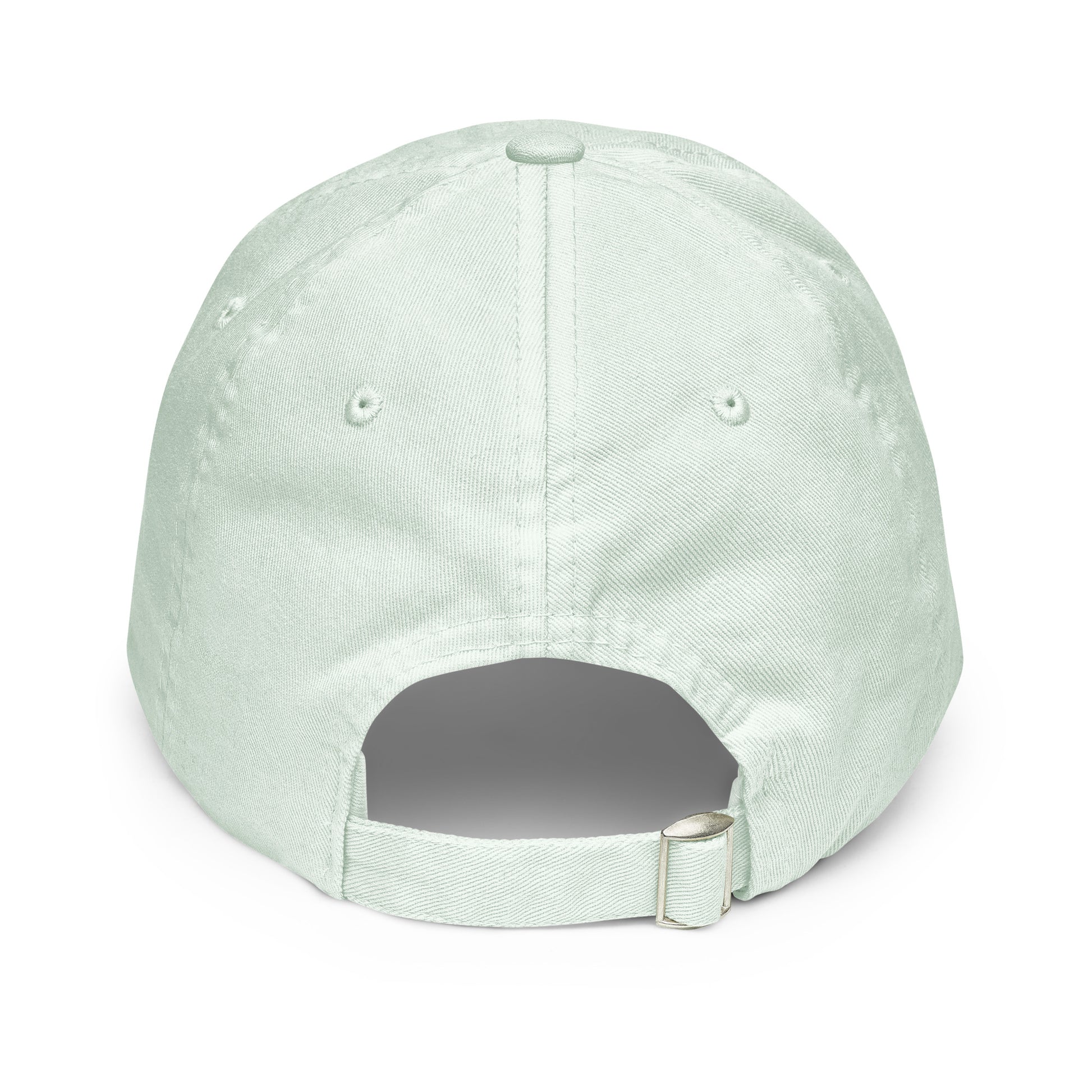 Casquette Baseball, brodée « Motivé mais pas pressé », en Pastel Mint, vue arrière, image 27