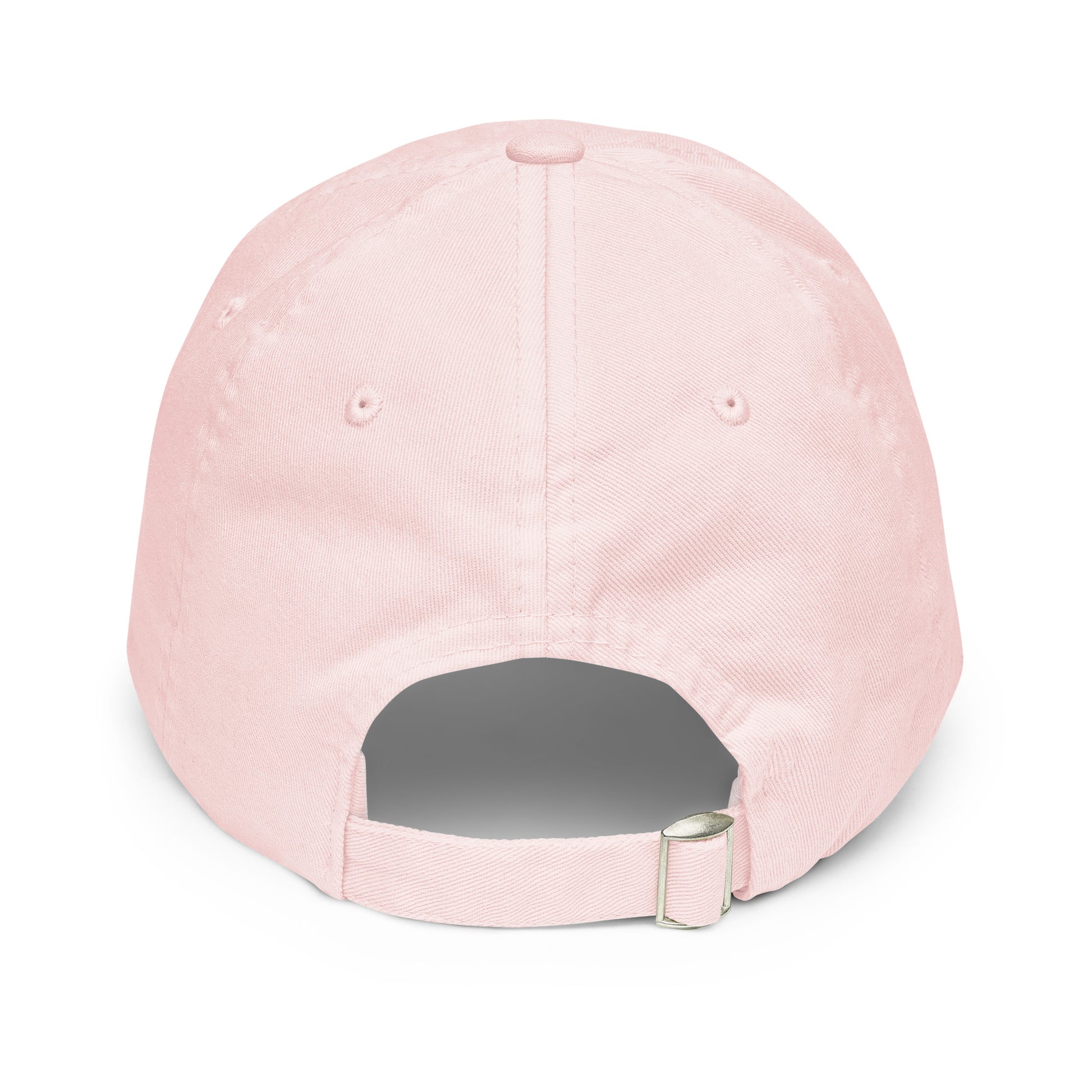 Casquette Baseball, brodée « Motivé mais pas pressé », en Pastel Pink, vue arrière, image 17