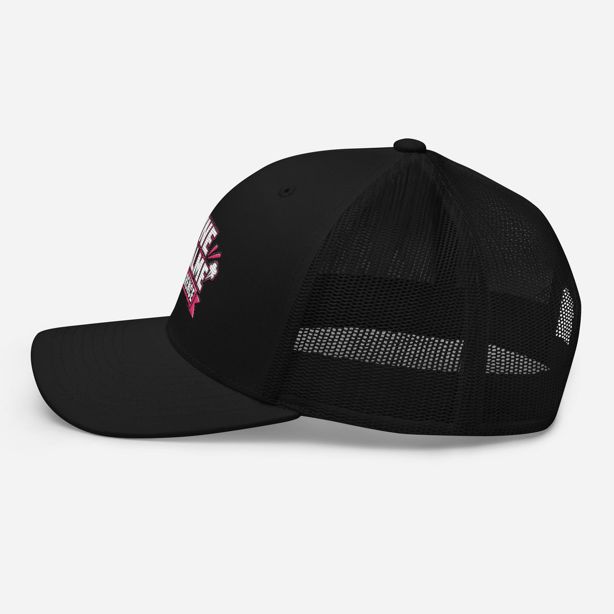 Casquette Trucker, brodée « Reine du calme, en apparence », en Noir, image 4