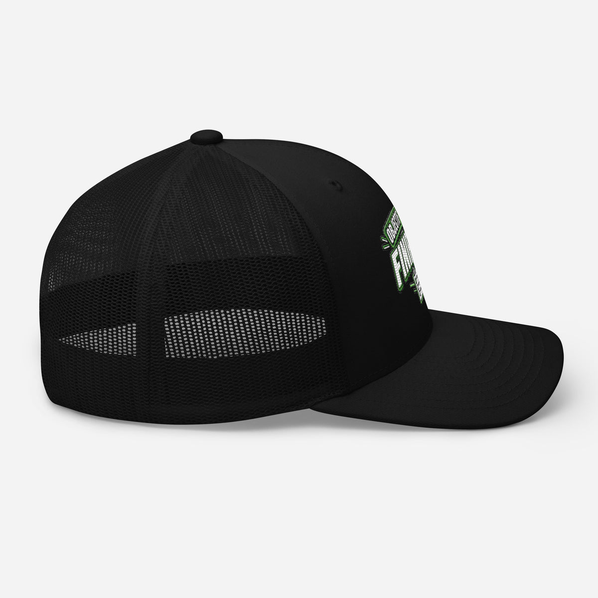 Casquette Trucker, brodée « Objectif du jour, finir tôt », en Noir, image 5