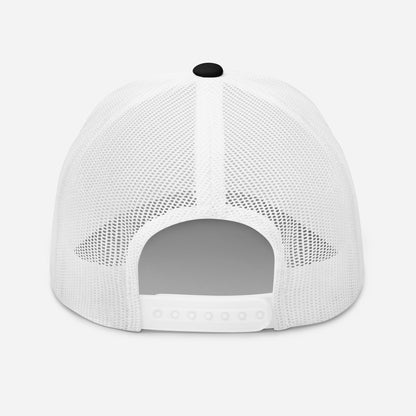 Casquette Trucker, brodée « Apéro mérité, journée validée », en Noir, vue arrière, image 8