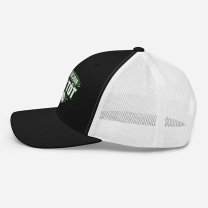 Casquette Trucker, brodée « Objectif du jour, finir tôt », en Noir, image 9