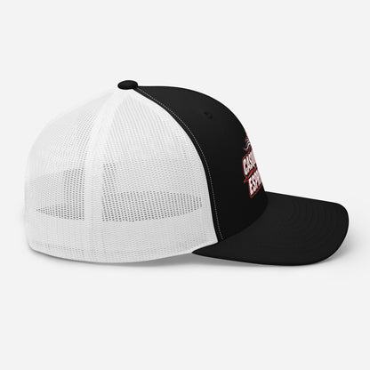 Casquette Trucker, brodée « Casque fermé, esprit libre », en Noir, image 12