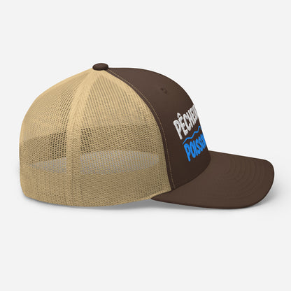 Casquette Trucker, brodée « Pêcheur patient, poisson méfiant », en Kaki, image 48