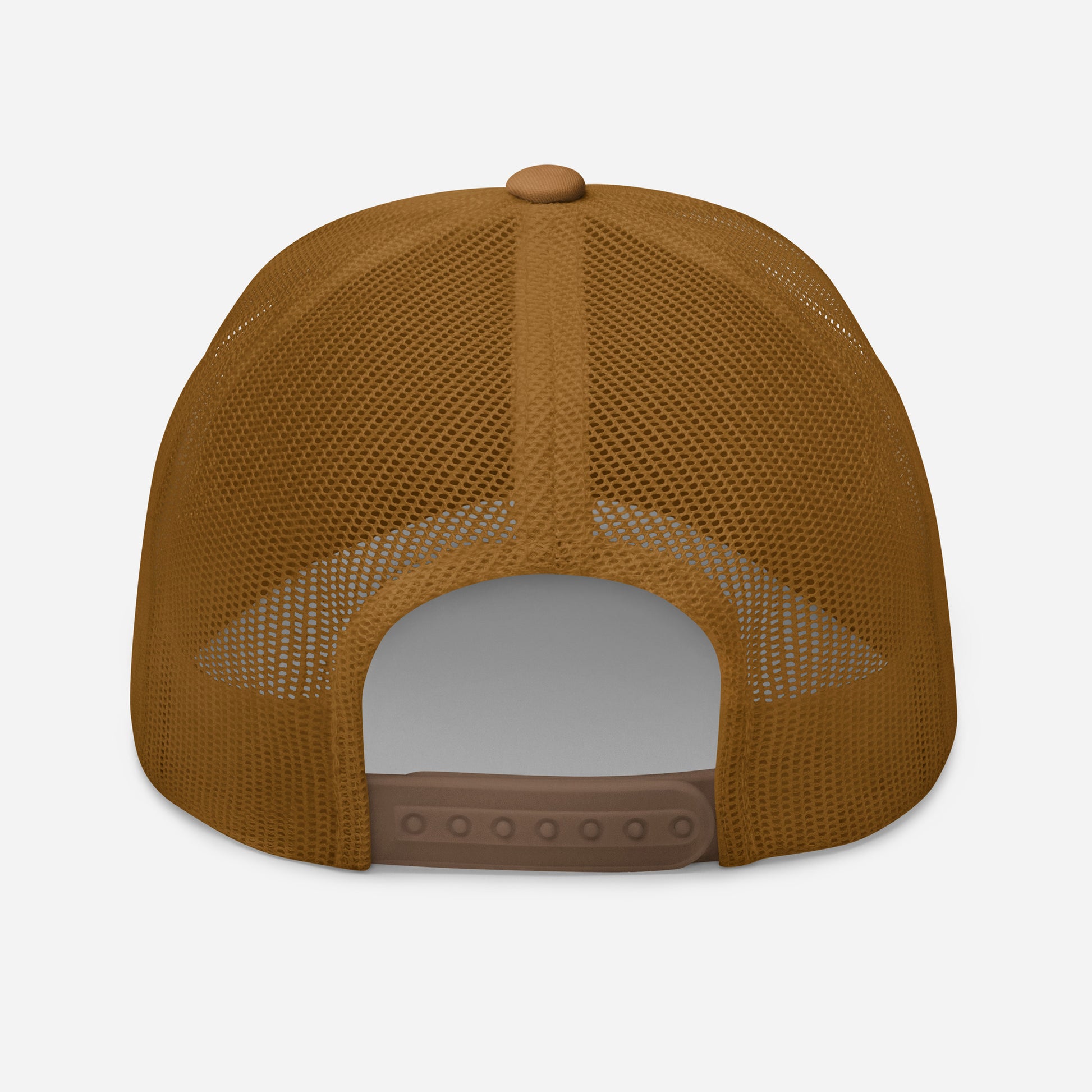 Casquette Trucker, brodée « Apéro chargé, soucis déchargés », en Caramel, vue arrière, image 63