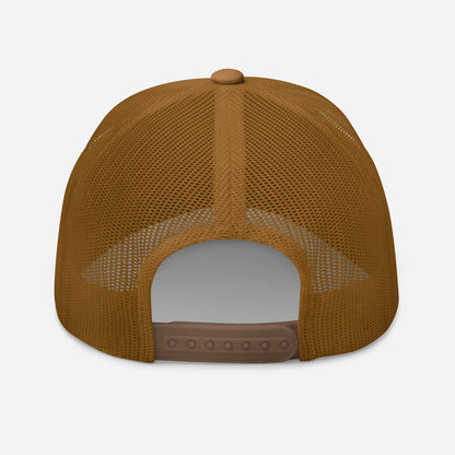 Casquette Trucker, brodée « Apéro chargé, soucis déchargés », en Caramel, vue arrière, image 63