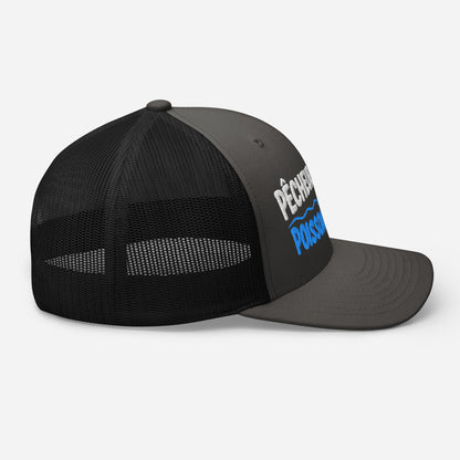 Casquette Trucker, brodée « Pêcheur patient, poisson méfiant », en Noir, image 30