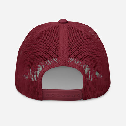 Casquette Trucker, brodée « Apéro mérité, journée validée », en Canneberge, vue arrière, image 33