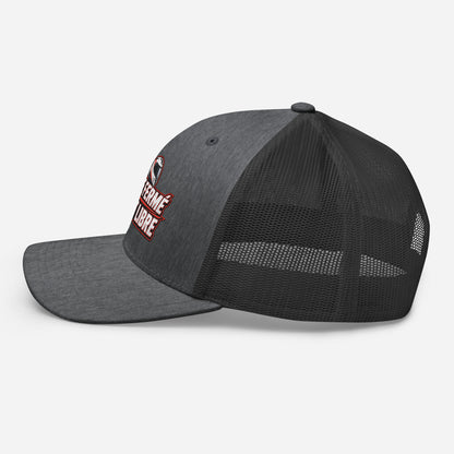 Casquette Trucker, brodée « Casque fermé, esprit libre », en Dark Heather Gray, image 51
