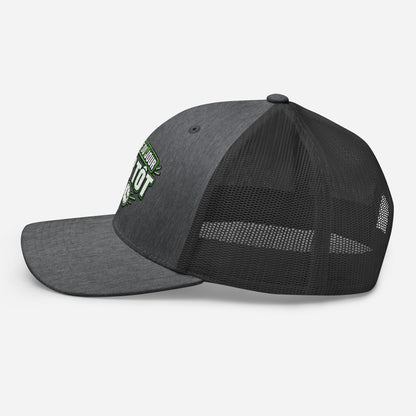 Casquette Trucker, brodée « Objectif du jour, finir tôt », en Dark Heather Gray, image 51
