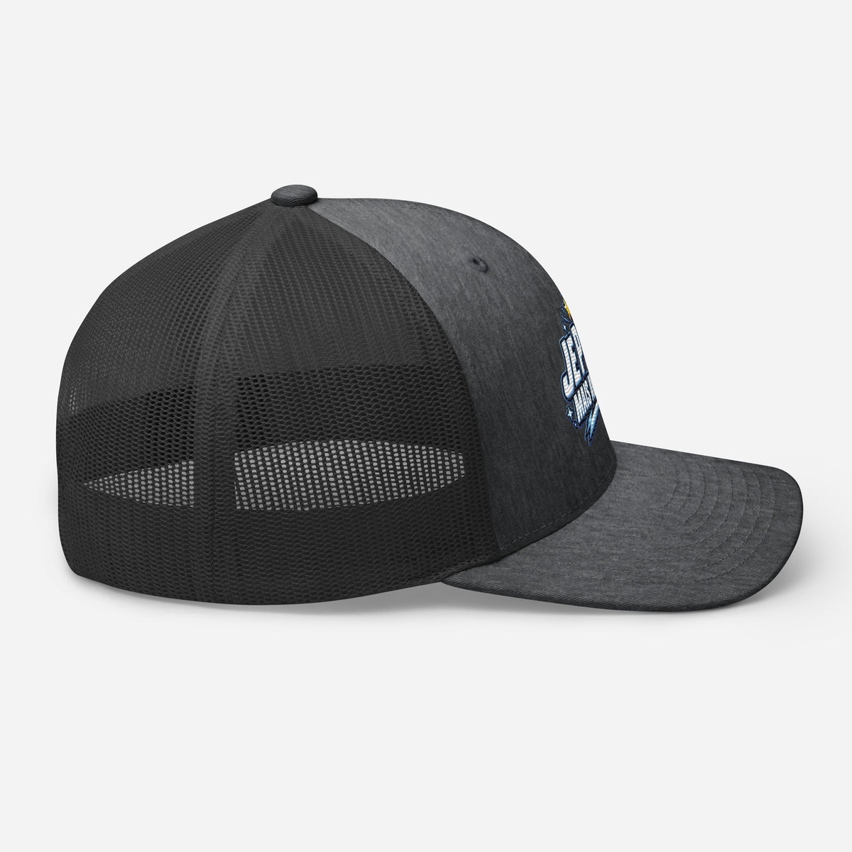 Casquette Trucker, brodée « Je perds mais avec style », en Dark Heather Gray, image 53