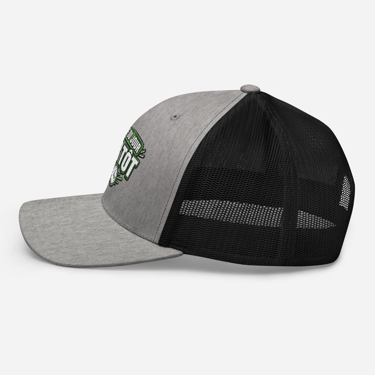 Casquette Trucker, brodée « Objectif du jour, finir tôt », en Noir, image 69