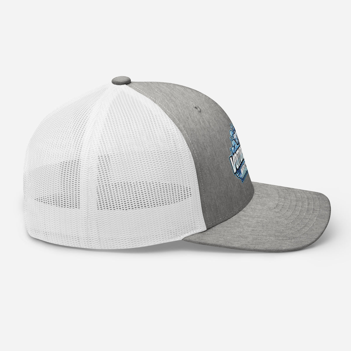 Casquette Trucker, brodée « Voiture propre, miracle rare », en Heather Grey/White, image 77