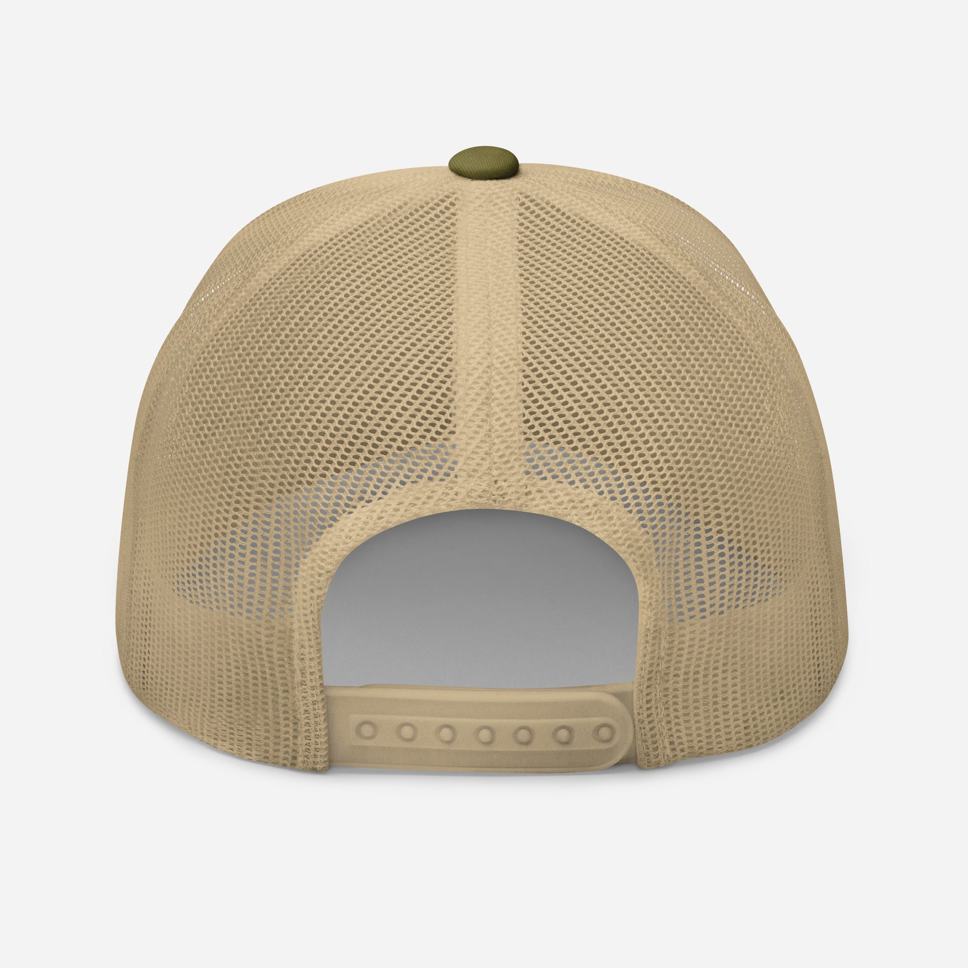 Casquette Trucker, brodée « Voiture propre, miracle rare », en Kaki, vue arrière, image 91