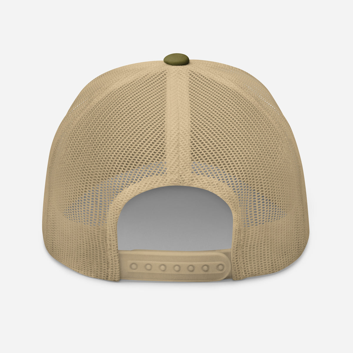 Casquette Trucker, brodée « Créneau réussi, Témoins recherchés », en Kaki, vue arrière, image 91