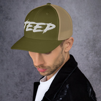 Casquette Trucker de couleur verte et beige "Jeep"