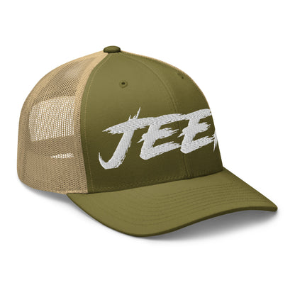 Casquette Trucker de couleur verte et beige "Jeep"