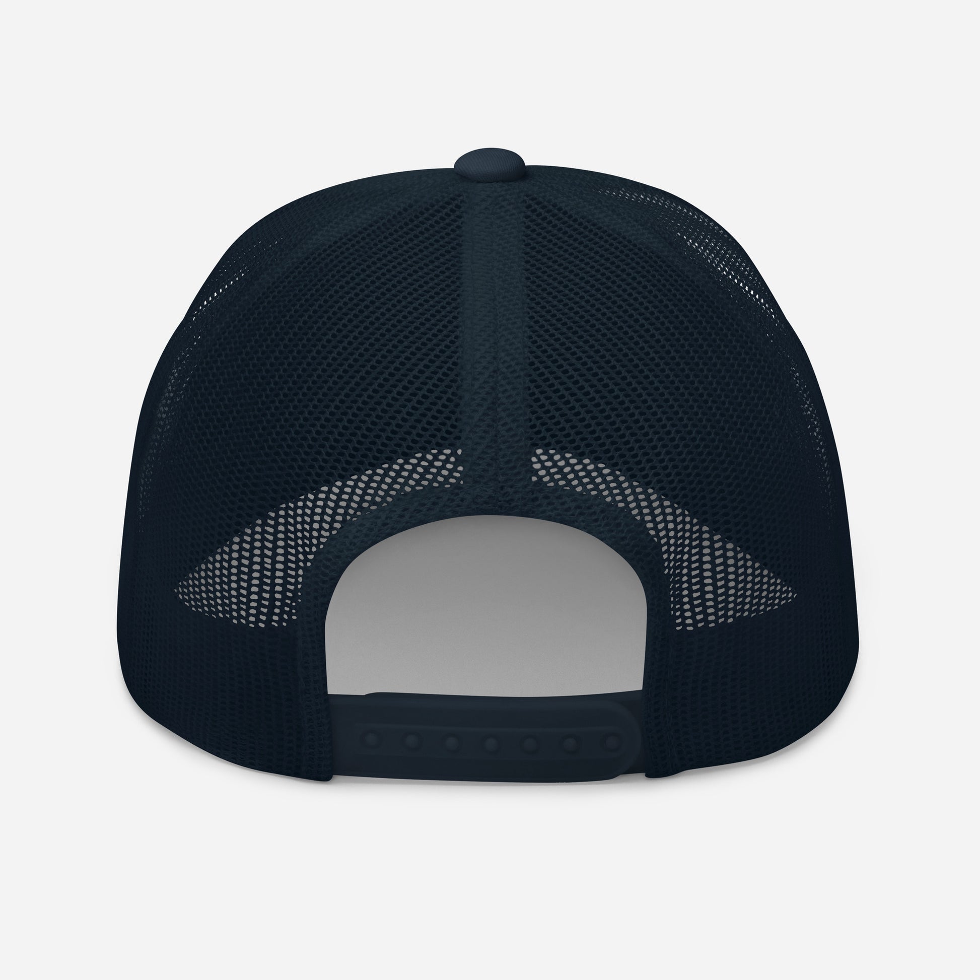 Casquette Trucker, brodée « Voiture propre, miracle rare », en Bleu Marine, vue arrière, image 14