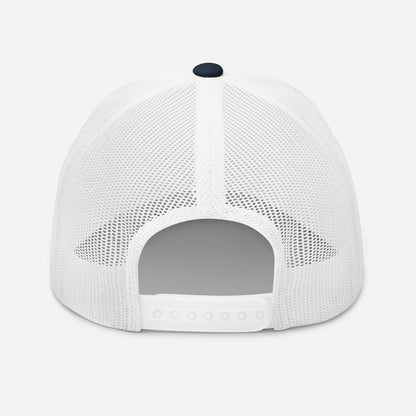 Casquette Trucker, brodée « Apéro mérité, journée validée », en Bleu Marine, vue arrière, image 20