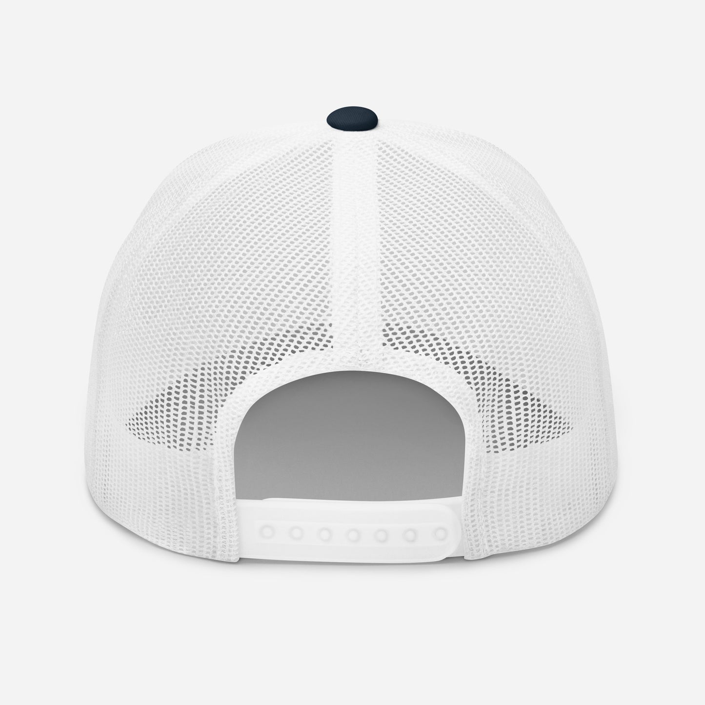 Casquette Trucker, brodée « Apéro chargé, soucis déchargés », en Bleu Marine, vue arrière, image 20