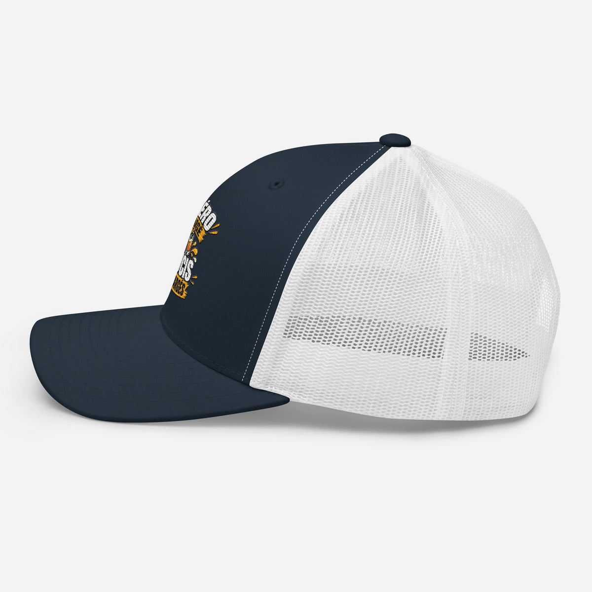 Casquette Trucker, brodée « Apéro chargé, soucis déchargés », en Bleu Marine, image 22